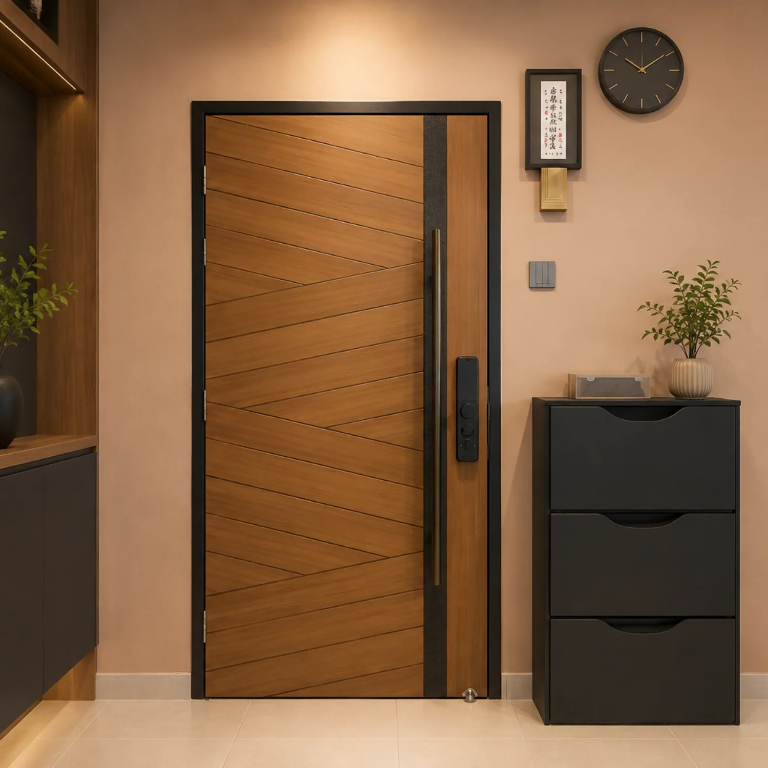 sendora-Luxurious V1 6S-39 with 3D pull handle (Single Leaf) Luxurious V1 6S-39 with 3D pull handle - Image 1